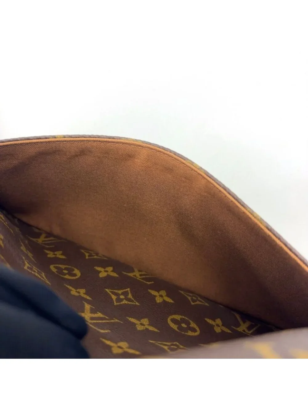 Louis Vuitton Sologne Monogram Leather Brown Shoulder Bag Gold - Picture 14 of 15
